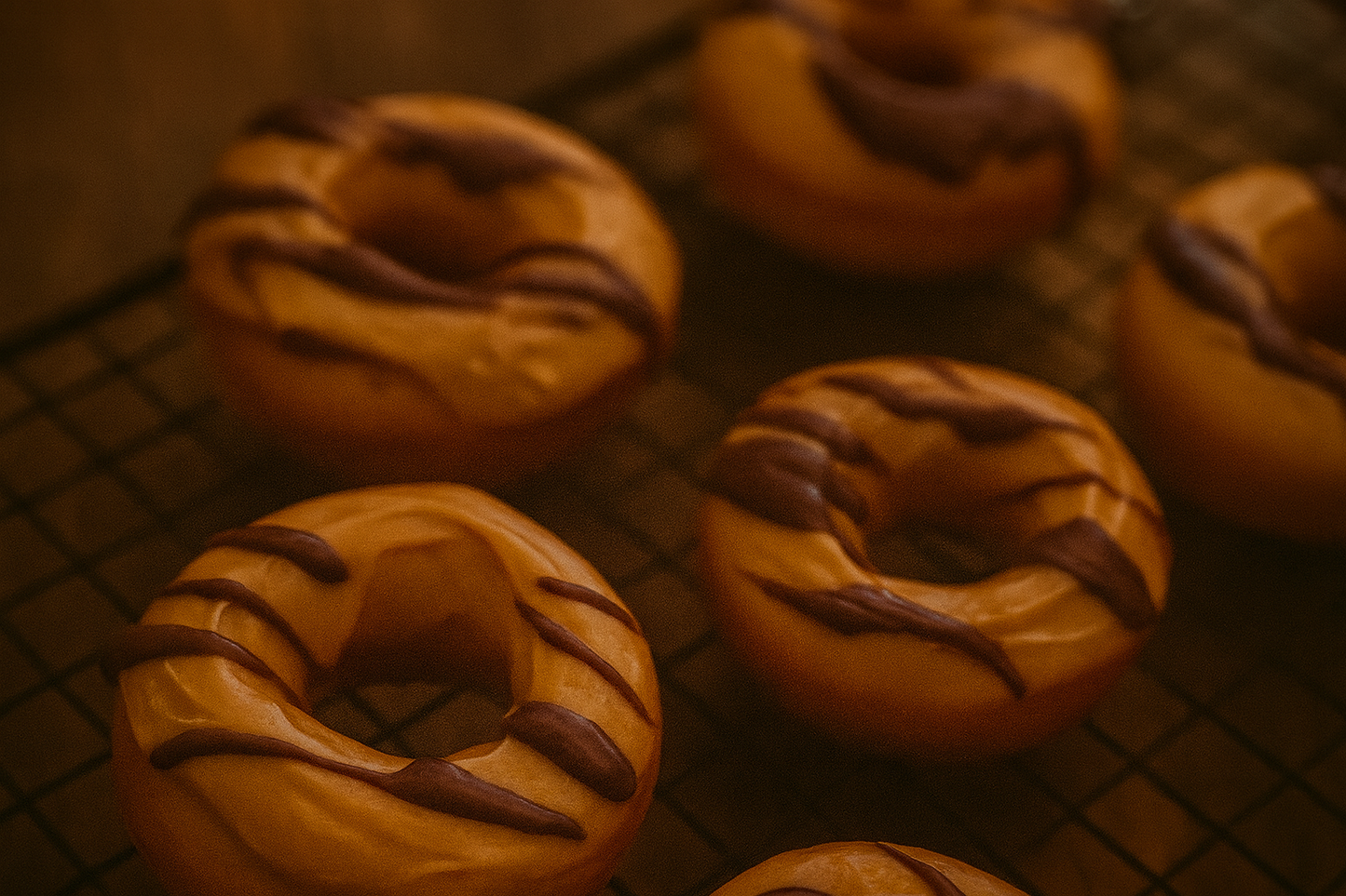 Peanut Butter Glaze with Chocolate Drizzle